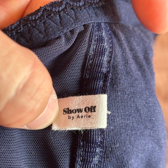 Aerie Show Off Beachside Lace Padded Bra Top Women Size XXL Navy Blue NWOT - Picture 5 of 5